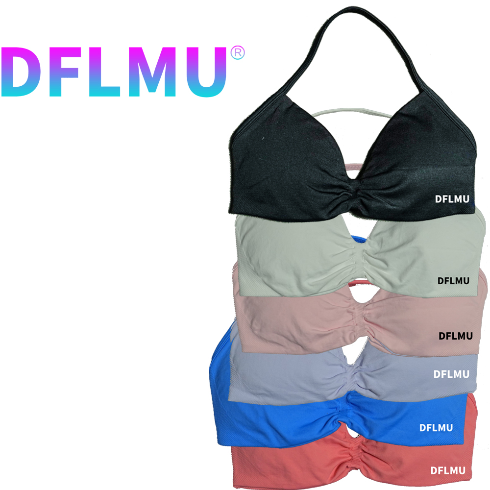 Minimizer Bra Women - DFLMU Women Halter Sports Bra Push