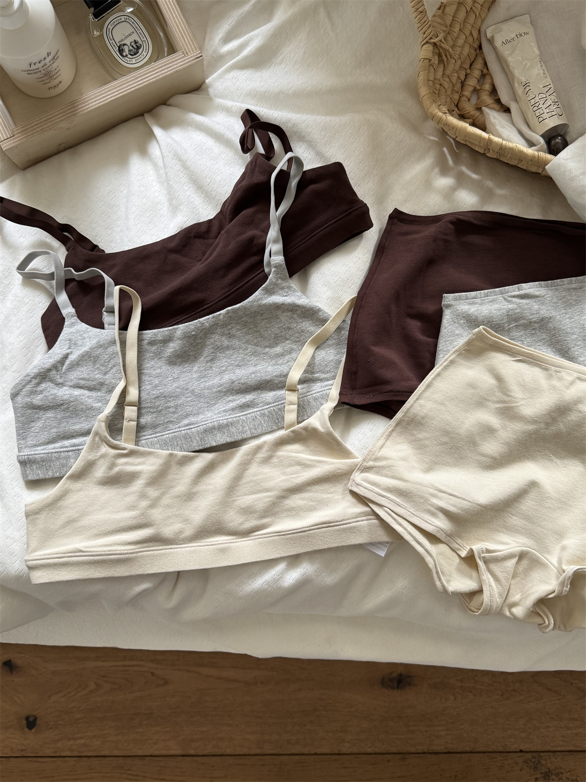 Vintage Cotton Sport Bra Set W - Cotton Bra Everyday ulasan dan harga