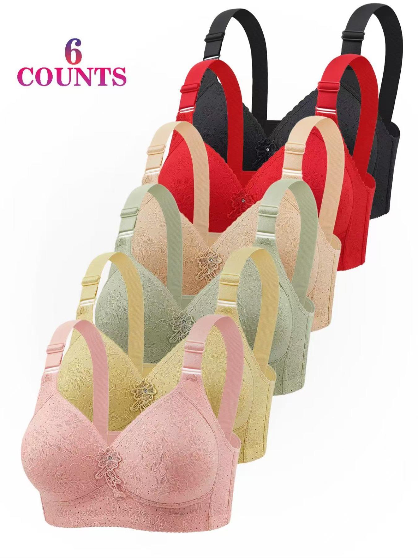 6-Piece Set of Lace Soft and C - Wirefree Bra Comfort ulasan dan harga