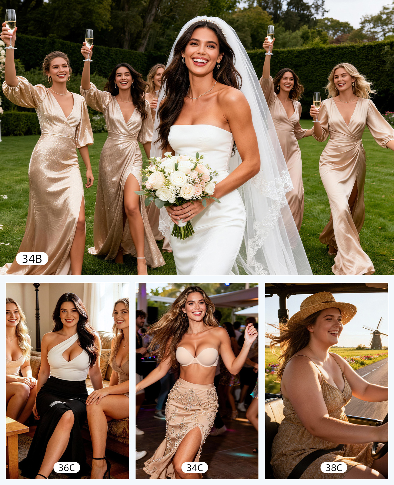 New Push Up Bra Women Lace Pad - Convertible Bra Multiway ulasan dan harga