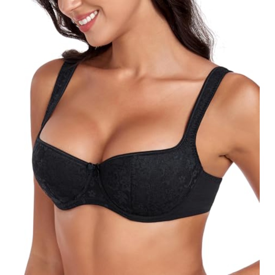 DotVol Women's Lightly Padded  - Demi Bra Balconette ulasan dan harga