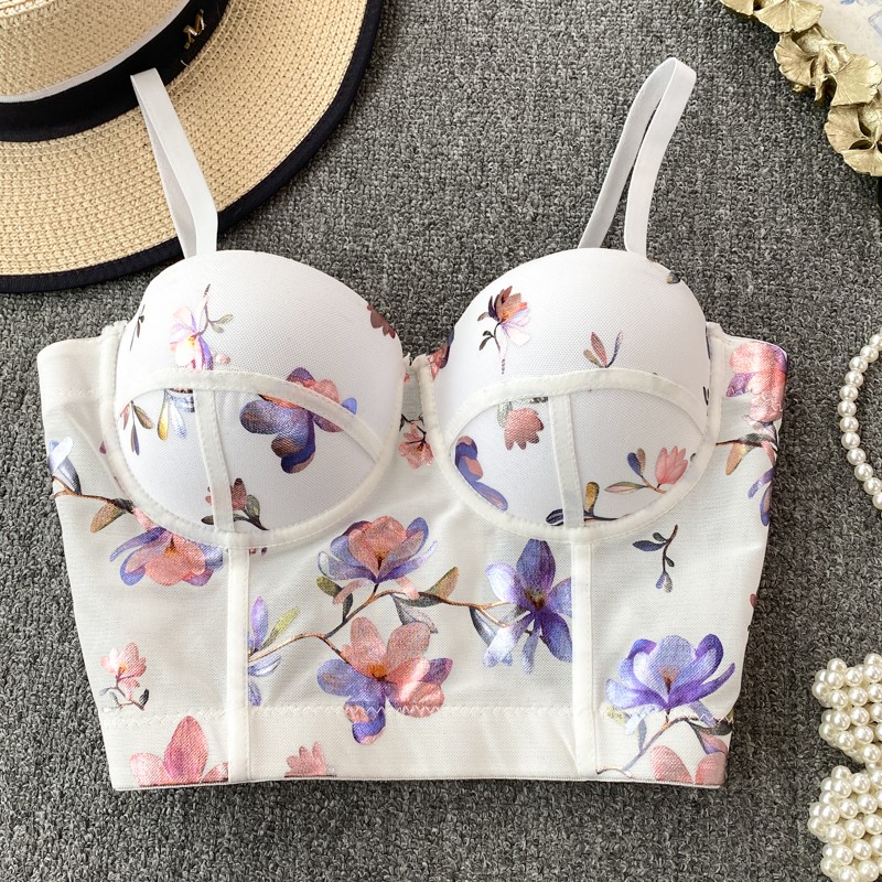 Women Sexy Floral printed Cors - Cotton Bra Everyday ulasan dan harga