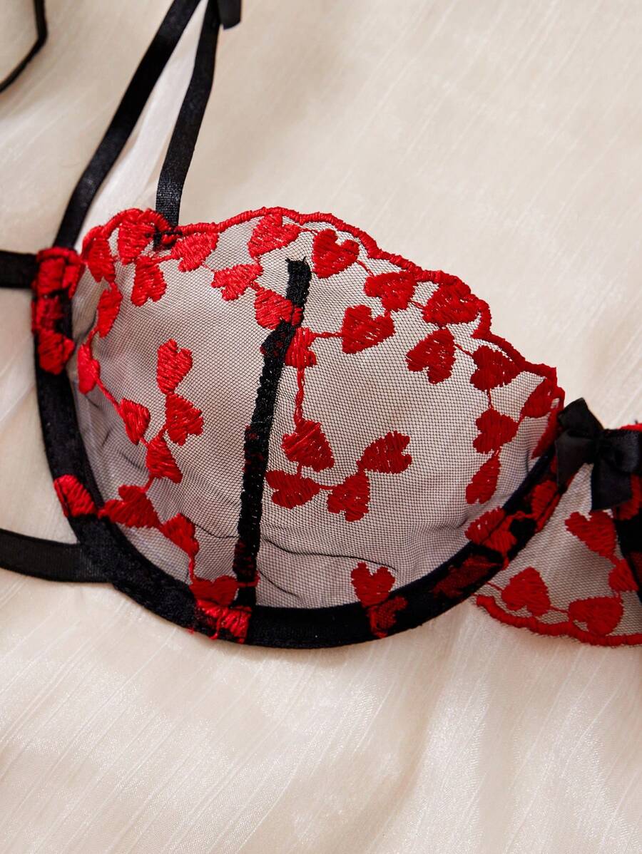 2pcs Women Sheer Lace Bra And  - Sheer Bra Lace ulasan dan harga