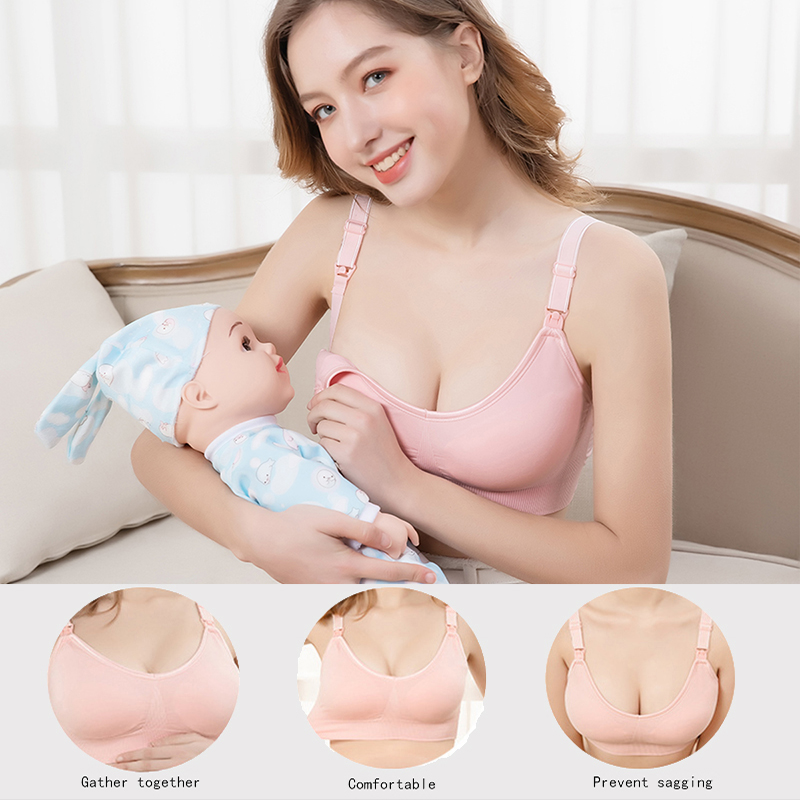 Wireless Maternity Bra Pregnan - Nursing Bra Clip ulasan dan harga