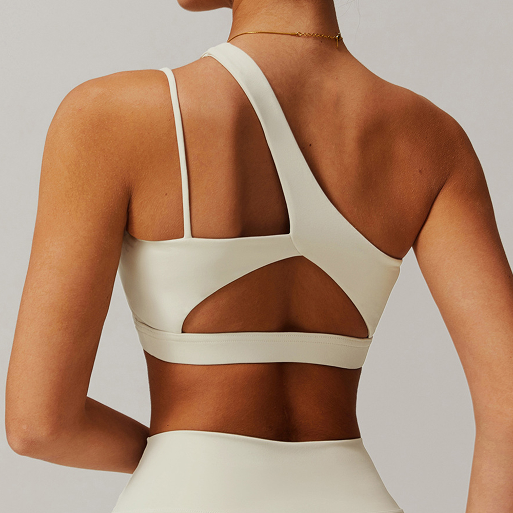 Oblique Shoulder Yoga Bra Wome - Minimizer Bra Women ulasan dan harga