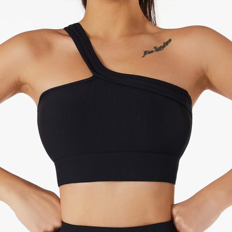 Women Single Shoulder Sexy Yog - T Shirt Bra Seamless ulasan dan harga