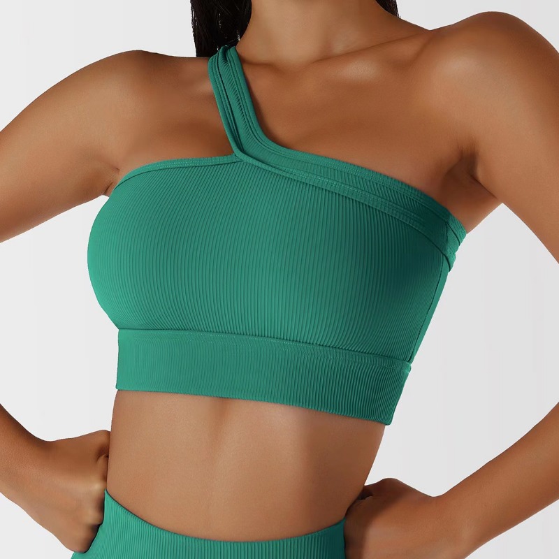 Women Single Shoulder Sexy Yog - T Shirt Bra Seamless ulasan dan harga