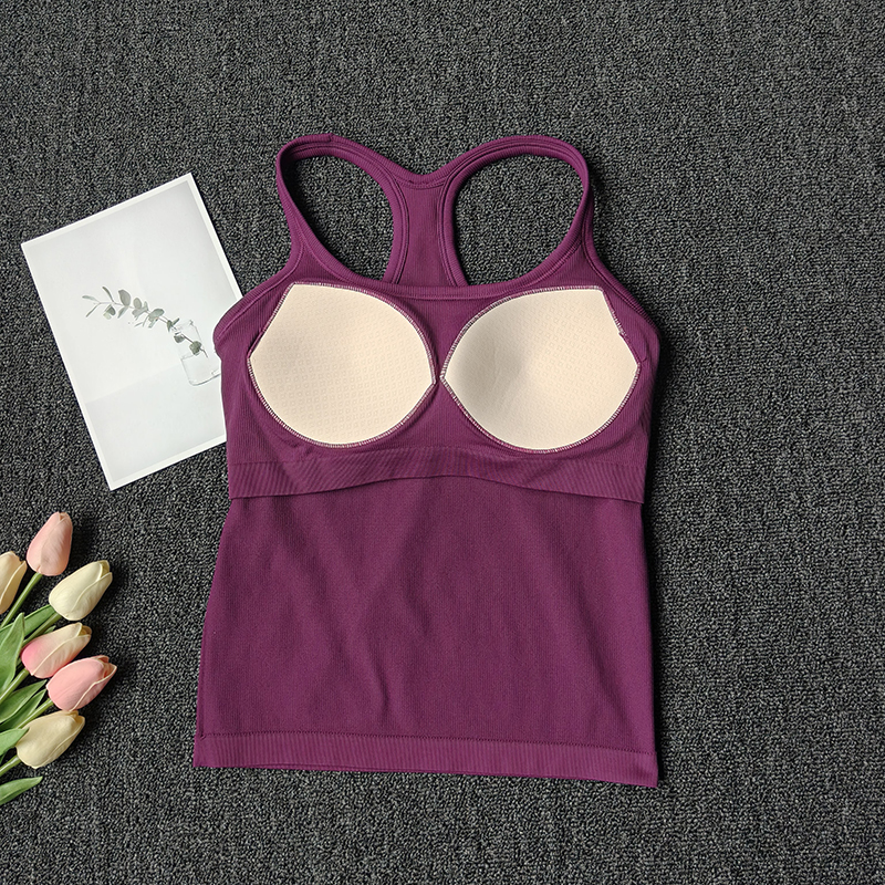 Summer Women's Yoga Camisole S - T Shirt Bra Seamless ulasan dan harga