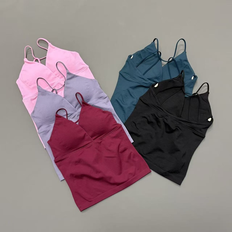 HISTELLO Vision Sports Top Wom - T Shirt Bra Seamless ulasan dan harga