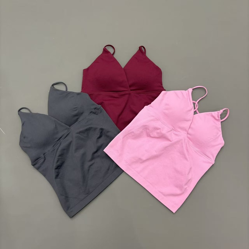 HISTELLO Vision Sports Top Wom - T Shirt Bra Seamless ulasan dan harga