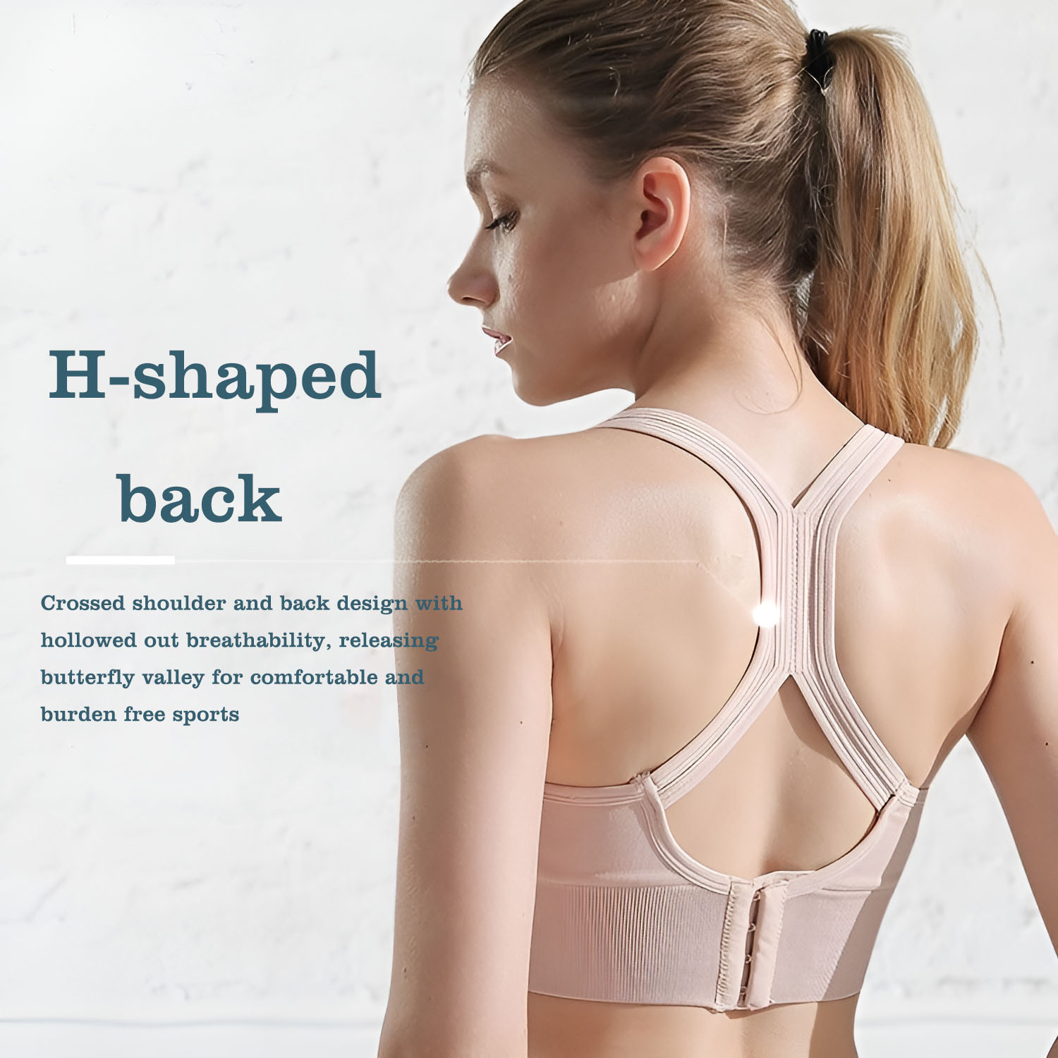 Women's Cross Back Sports Bra  - Full Coverage Bra ulasan dan harga