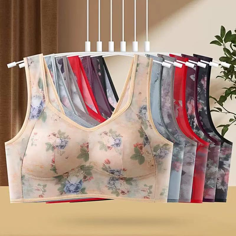 Women's Ice Silk Non-Padded Wi - Full Coverage Bra ulasan dan harga