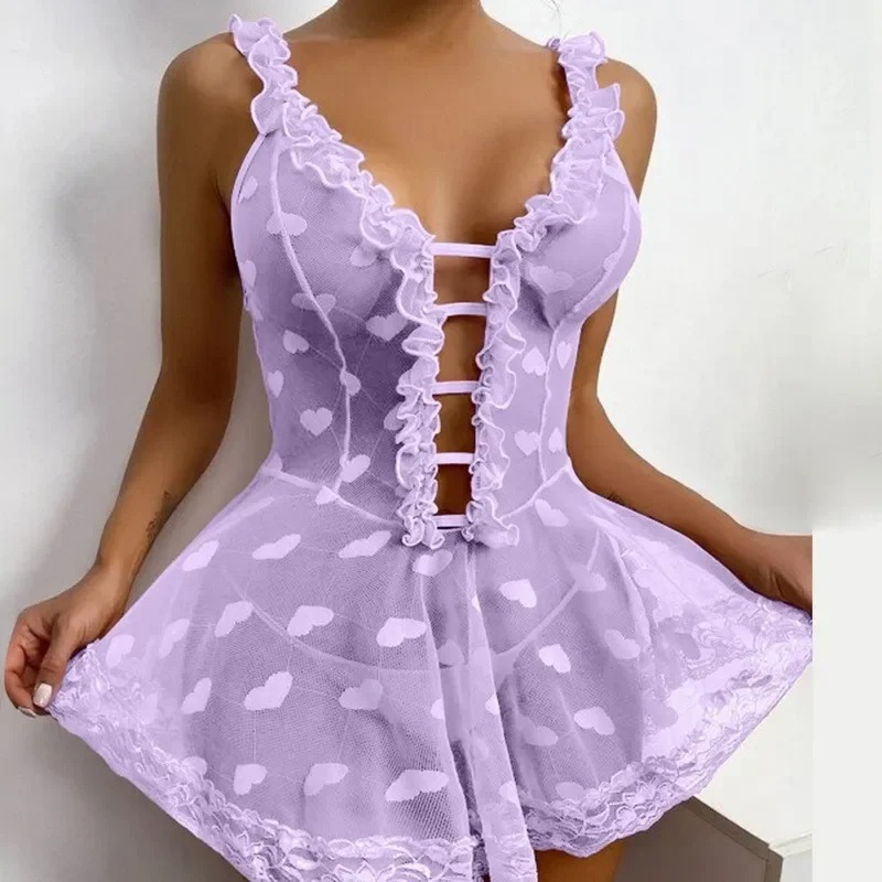 Nighty for Ladies Hot Romantic - Sheer Bra Lace ulasan dan harga