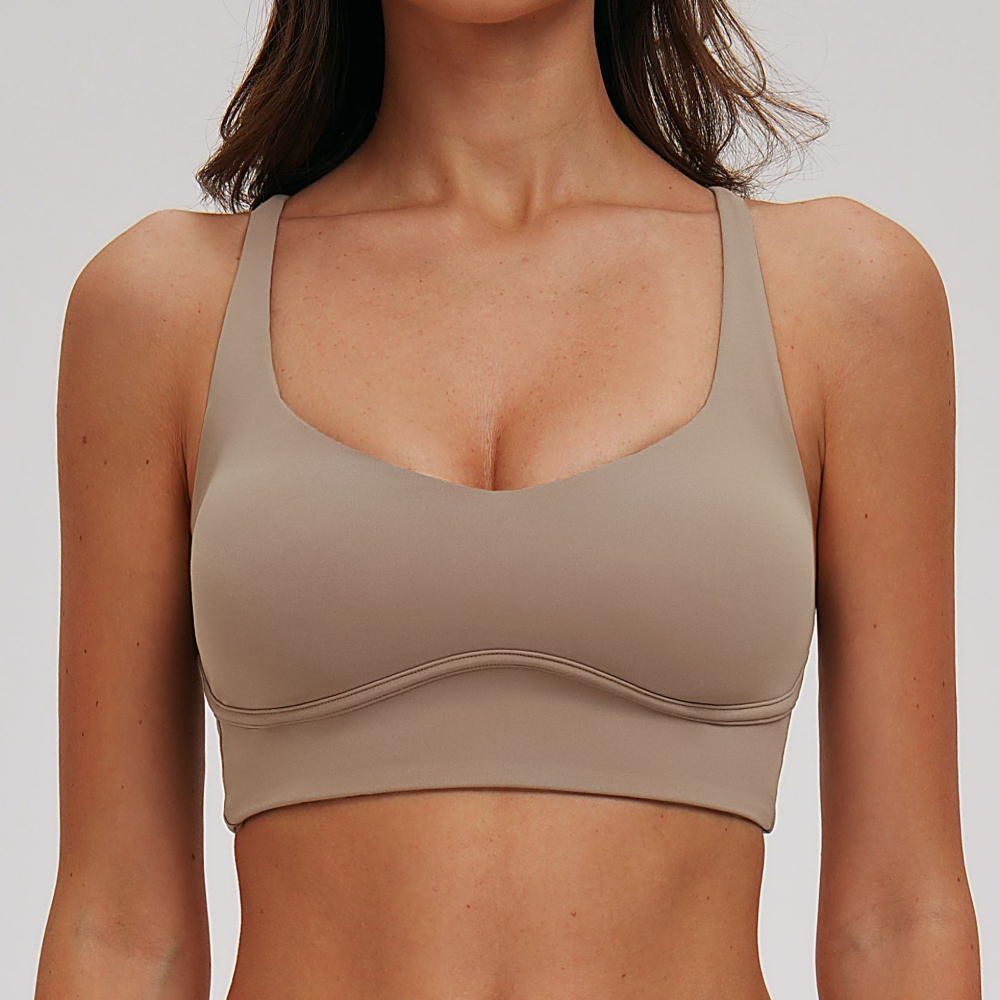 Sexy V-neck Sports Bra Yoga Un - Sports Bra Racerback ulasan dan harga