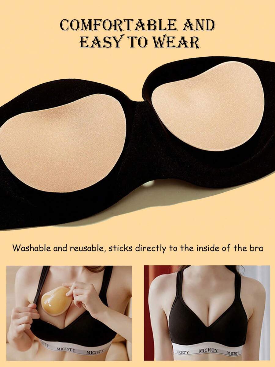 Silicone Sticky Bra Pads Push  - Push Up Bra Silicone ulasan dan harga