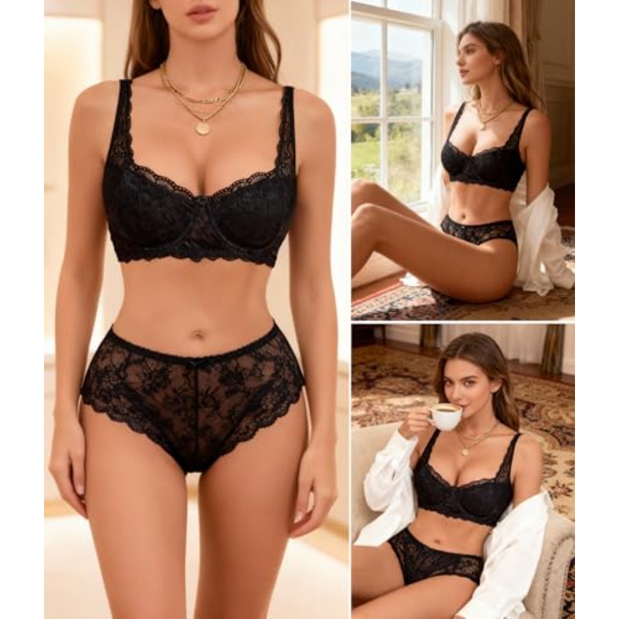 Avidlove Lace Bralettes for Wo - Demi Bra Balconette ulasan dan harga